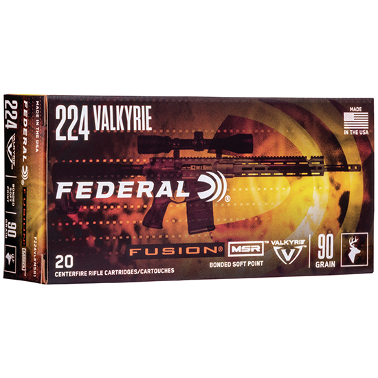 FED FUSION 224VAL 90GR 20/10 - Ammunition